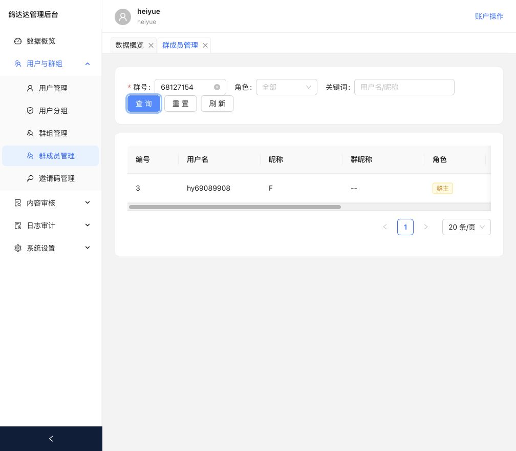 群成员管理