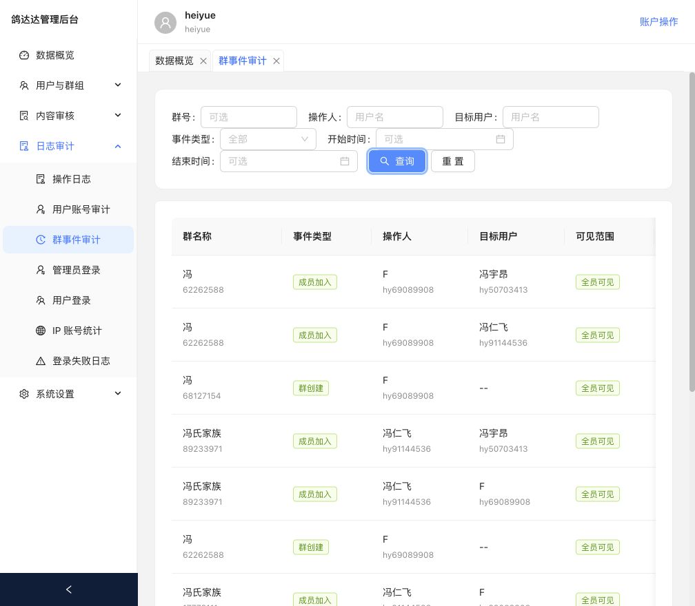群事件审计