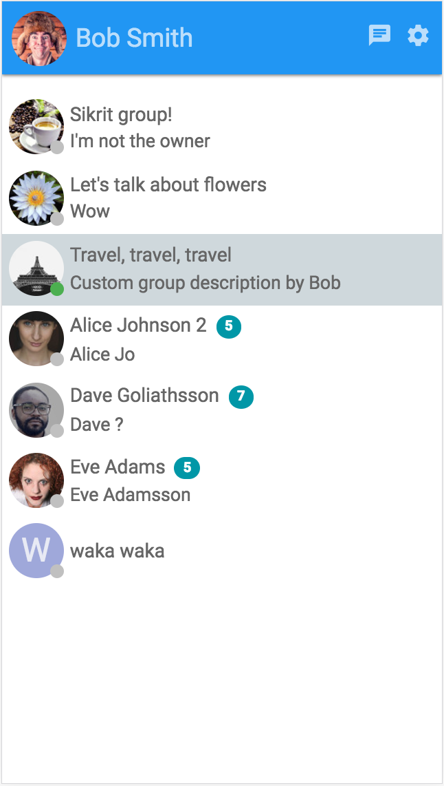 Mobile web: contacts