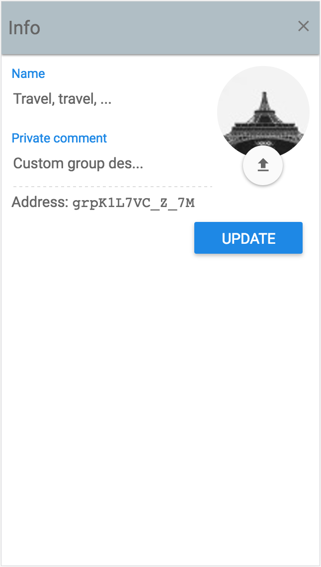 Mobile web: topic info
