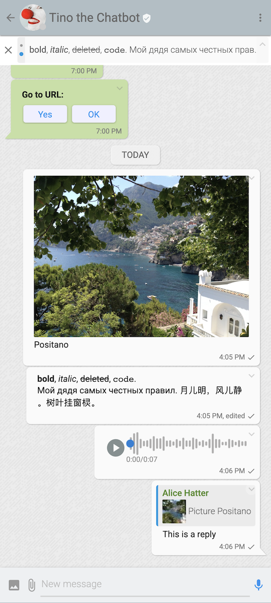 Mobile web: chat