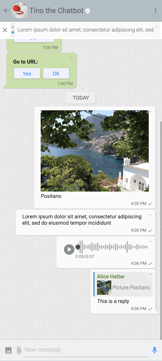 Mobile web: chat