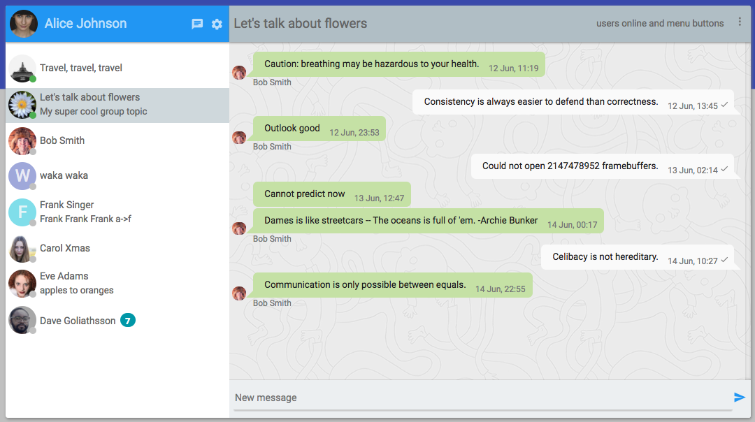 Desktop web: full app