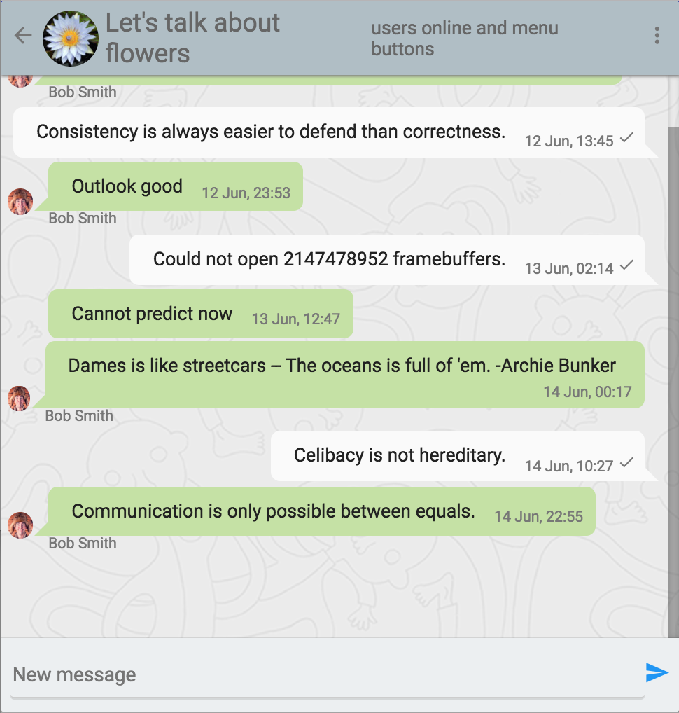 Mobile web: chat